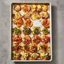 <p>These crispy smashed potatoes can be loaded up with whatever toppings you like, making them a perfect choice for a Thanksgiving dinner side. </p><p>Get the <strong><a href="https://www.goodhousekeeping.com/food-recipes/a38868724/roasted-potatoes-recipe/" rel="nofollow noopener" target="_blank" data-ylk="slk:Crispy Roasted Potatoes recipe" class="link ">Crispy Roasted Potatoes recipe</a></strong>. </p><p><strong>RELATED:</strong> <a href="https://www.goodhousekeeping.com/food-recipes/party-ideas/g30794570/finger-food-ideas/" rel="nofollow noopener" target="_blank" data-ylk="slk:30 Best Finger Food Ideas to Serve a Big Crowd" class="link ">30 Best Finger Food Ideas to Serve a Big Crowd</a></p>