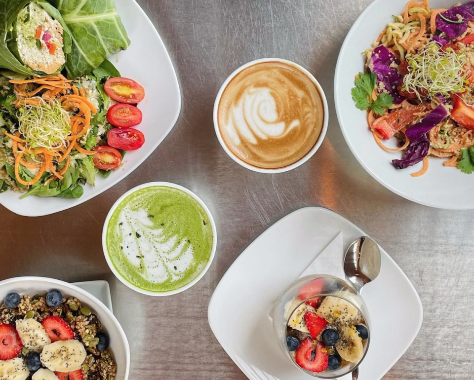 Smoothies, salads and other plant-based dishes are on deck at Living Kitchen.