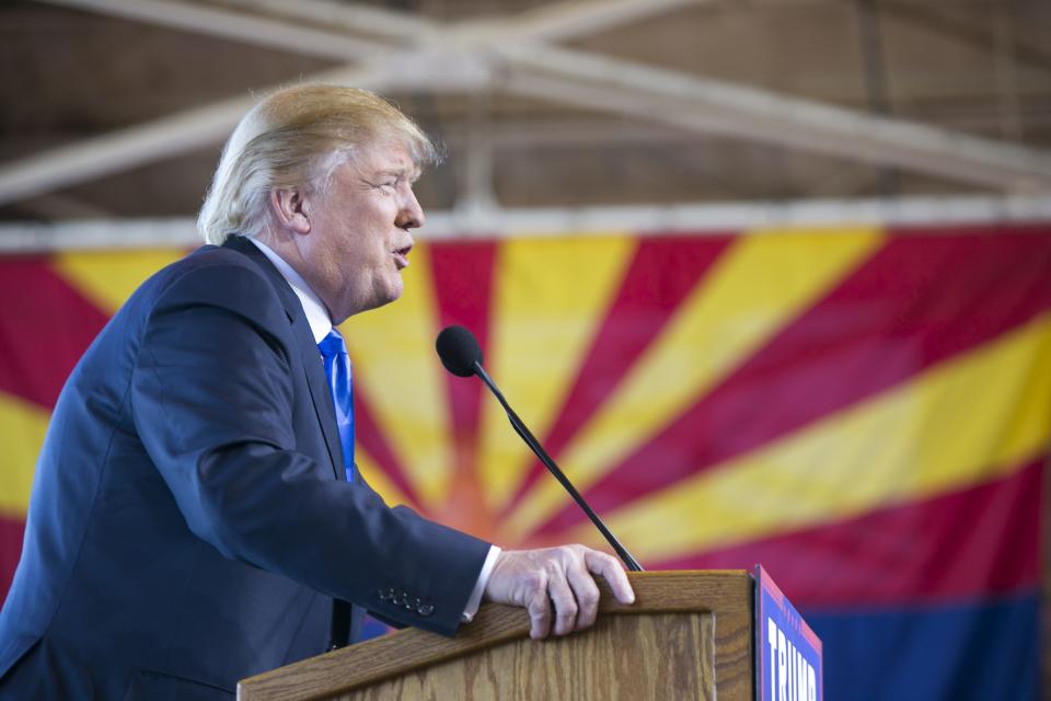 Former President Donald Trump has made several trips to Arizona over the years.