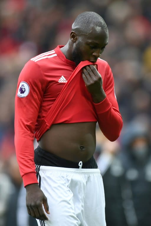 Romelu Lukaku only declared himself fit for a late substitute appearance