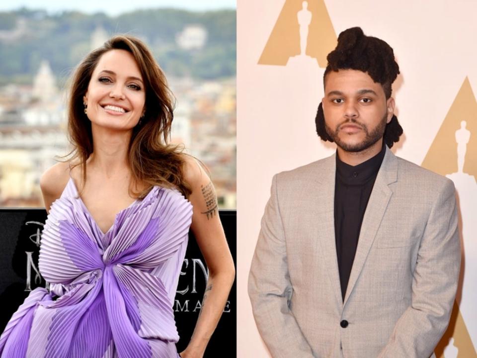 Fans react to reports Angelina Jolie and The Weeknd are dating (Getty)