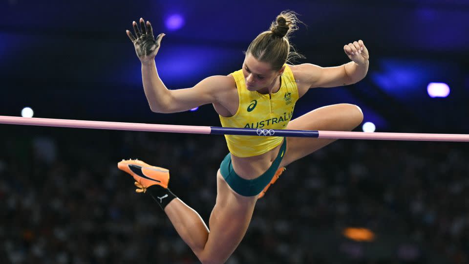 Australia's Nina Kennedy became the Olympic gold medalist in pole vault, her nation's first ever women's champion. - Andrej Isakovic//AFP/Getty Images