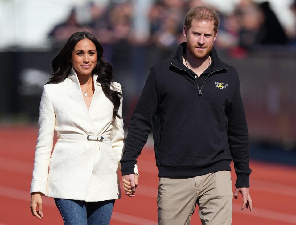 Harry and Meghan take part in the second day of the Invictus GamesThe Duke and Duchess of Sussex watch the athletics on the second day of the Invictus Games