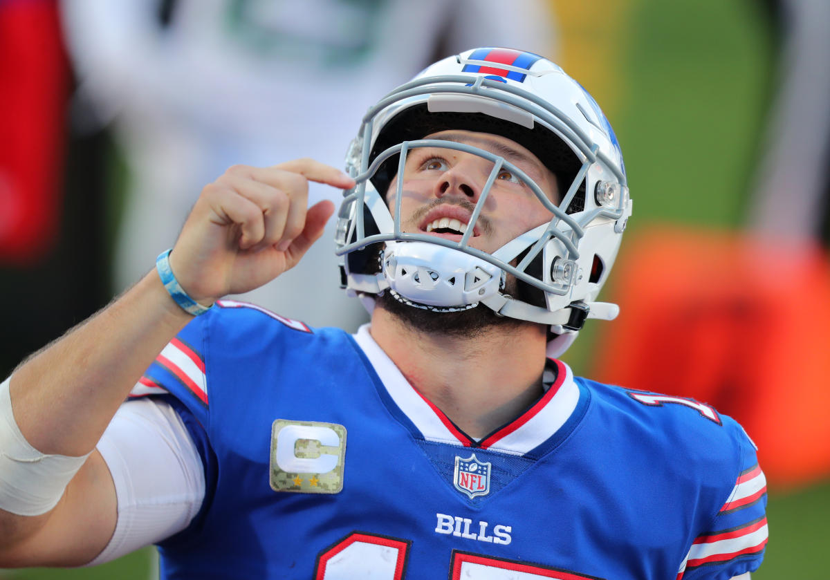 Josh Allen Holds Up Sweet Congratulatory Gift in House From Fan