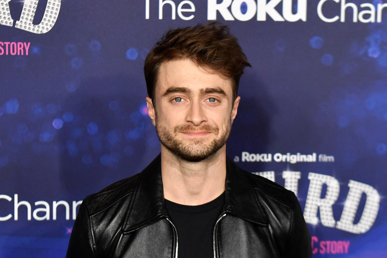 El actor inglés Daniel Radcliffe llega para el estreno de 