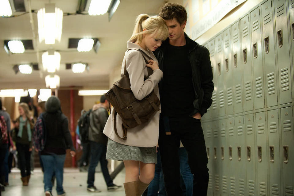 Emma Stone and Andrew Garfield in Columbia Pictures' "The Amazing Spider-Man" - 2012