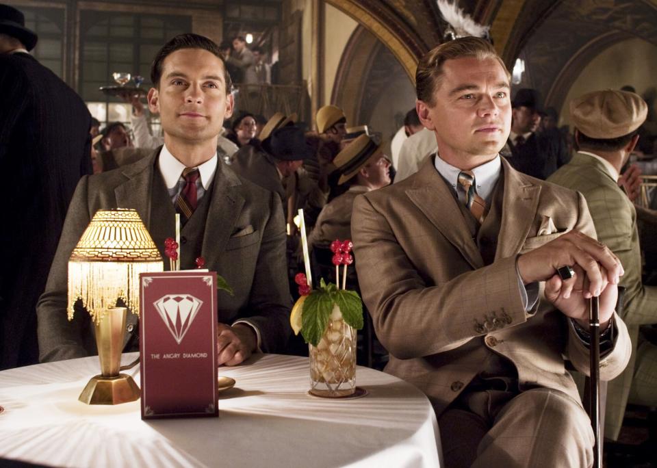 Tobey Maguire, Leonardo Di Caprio as Jay Gatsby, 2013