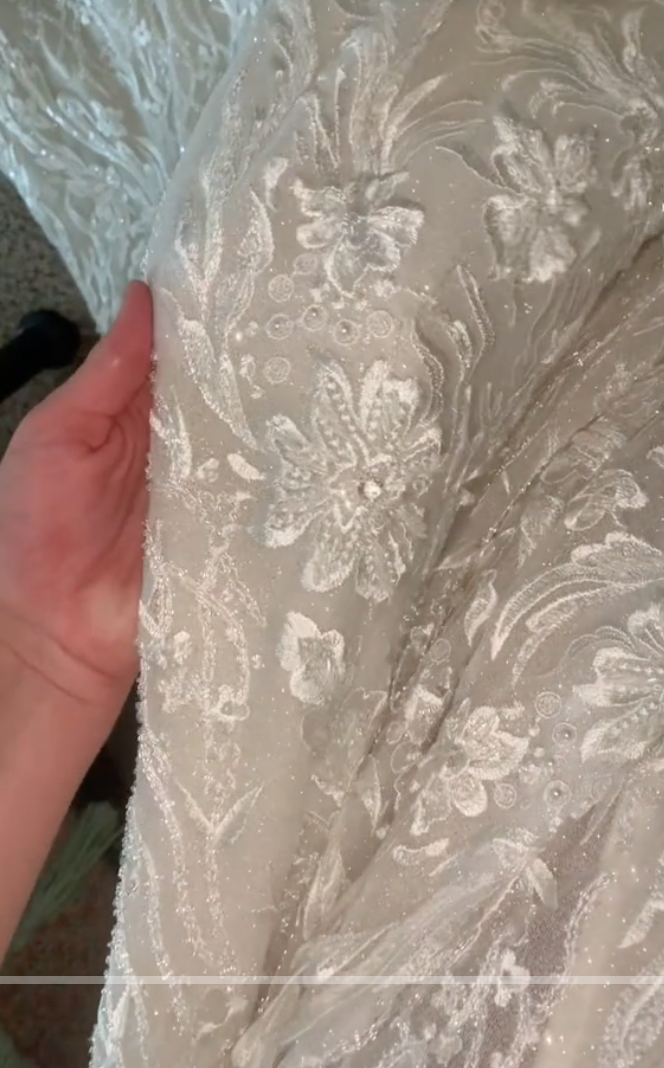 Closeup of the dress