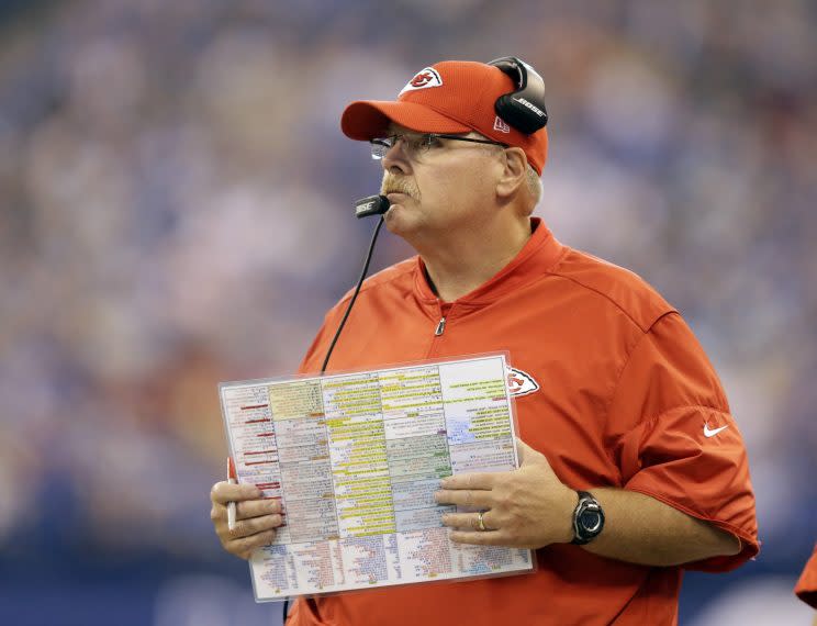 Andy Reid has signed an extension with the Chiefs. (AP)