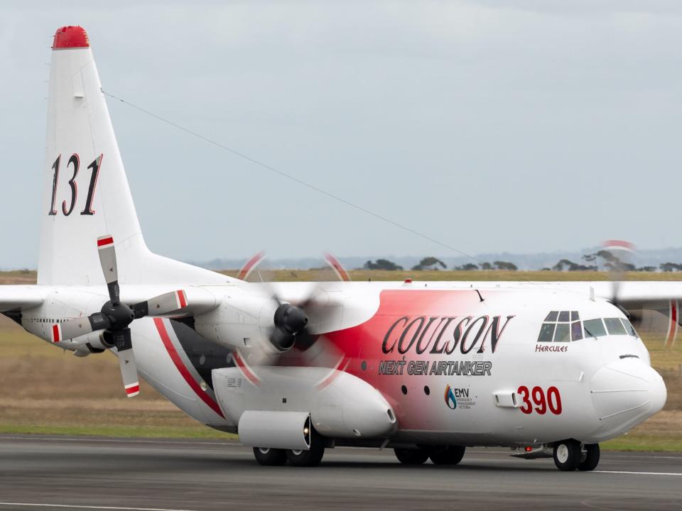 Lockheed Martin C-130 Hercules firefighting plane