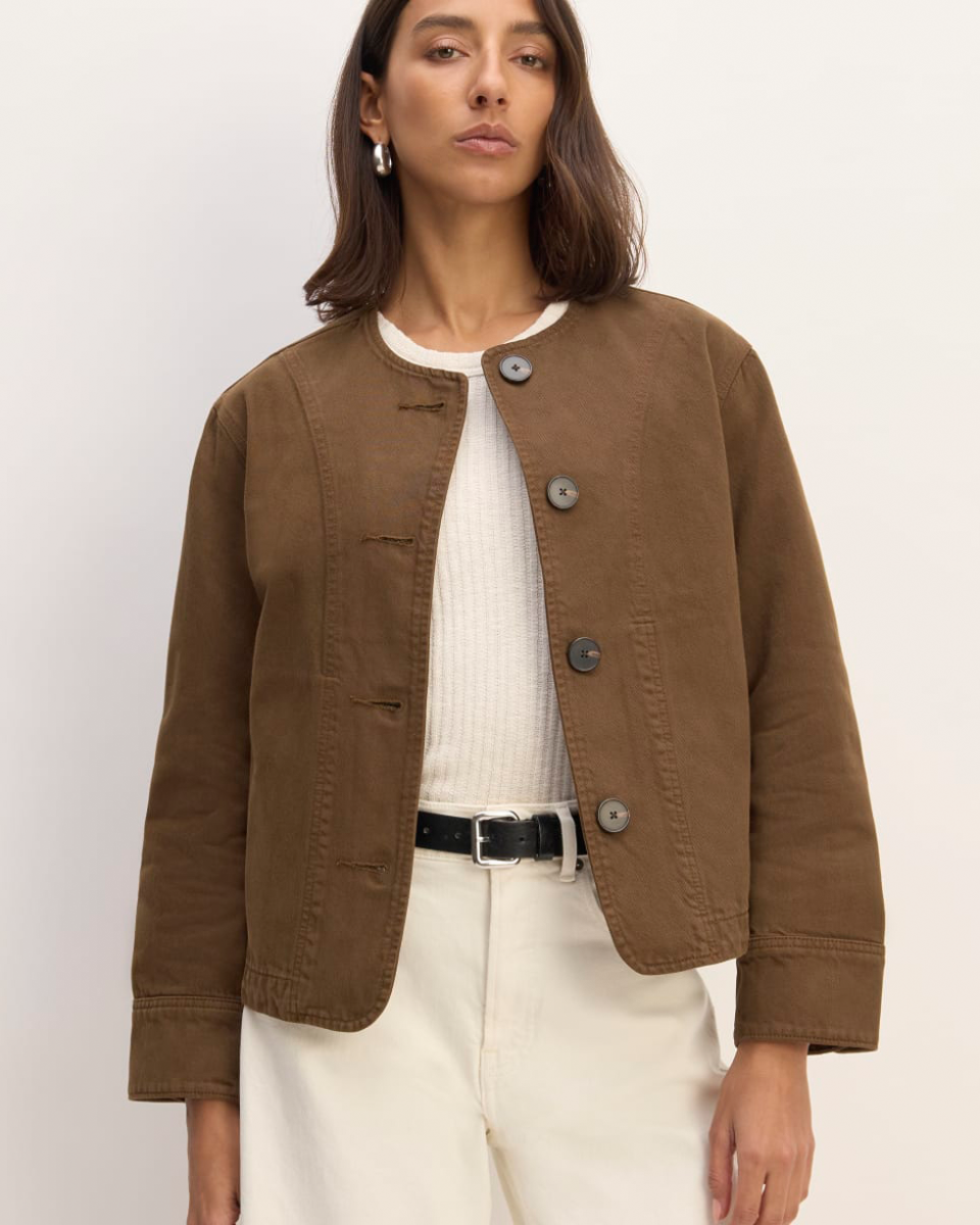 <p><a href="https://go.redirectingat.com?id=74968X1596630&url=https%3A%2F%2Fwww.everlane.com%2Fproducts%2Fwomens-denim-barrel-jacket-cocoa-brown&sref=https%3A%2F%2Fwww.harpersbazaar.com%2Ffashion%2Ftrends%2Fg60216709%2Fbest-spring-jackets%2F" rel="nofollow noopener" target="_blank" data-ylk="slk:Shop Now;elm:context_link;itc:0;sec:content-canvas" class="link ">Shop Now</a></p><p>The Denim Barrel Jacket</p><p>Everlane</p><p>$118.00</p>