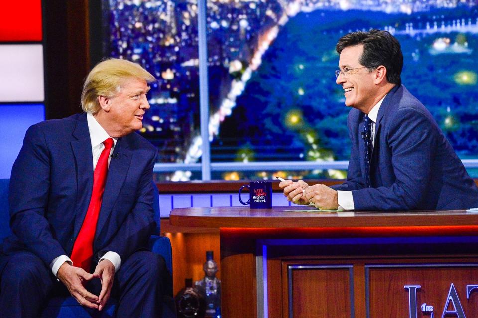 Seth Meyers, John Oliver, the *Daily Show*’s producers, and more tell *Vanity Fair* how President Trump changed the game—and where late night might go from here.