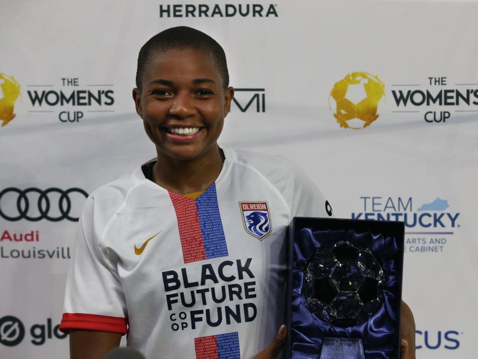 OL Reign’s Tziarra King won MVP while her tea won The Women’s Cup final.Aug. 20, 2022