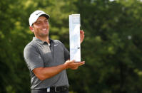 Golf - European Tour - BMW PGA Championship - Wentworth Club, Virginia Water, Britain - May 27, 2018 Italy's Francesco Molinari celebrates with the trophy after winning the BMW PGA Championship Action Images via Reuters/Paul Childs