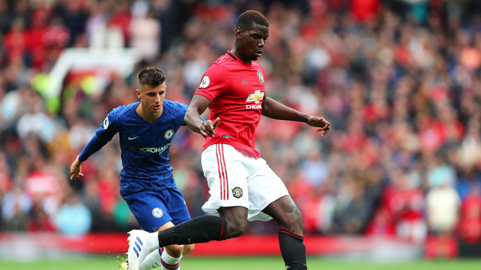 Pogba provided two assists in United's win over Chelsea.