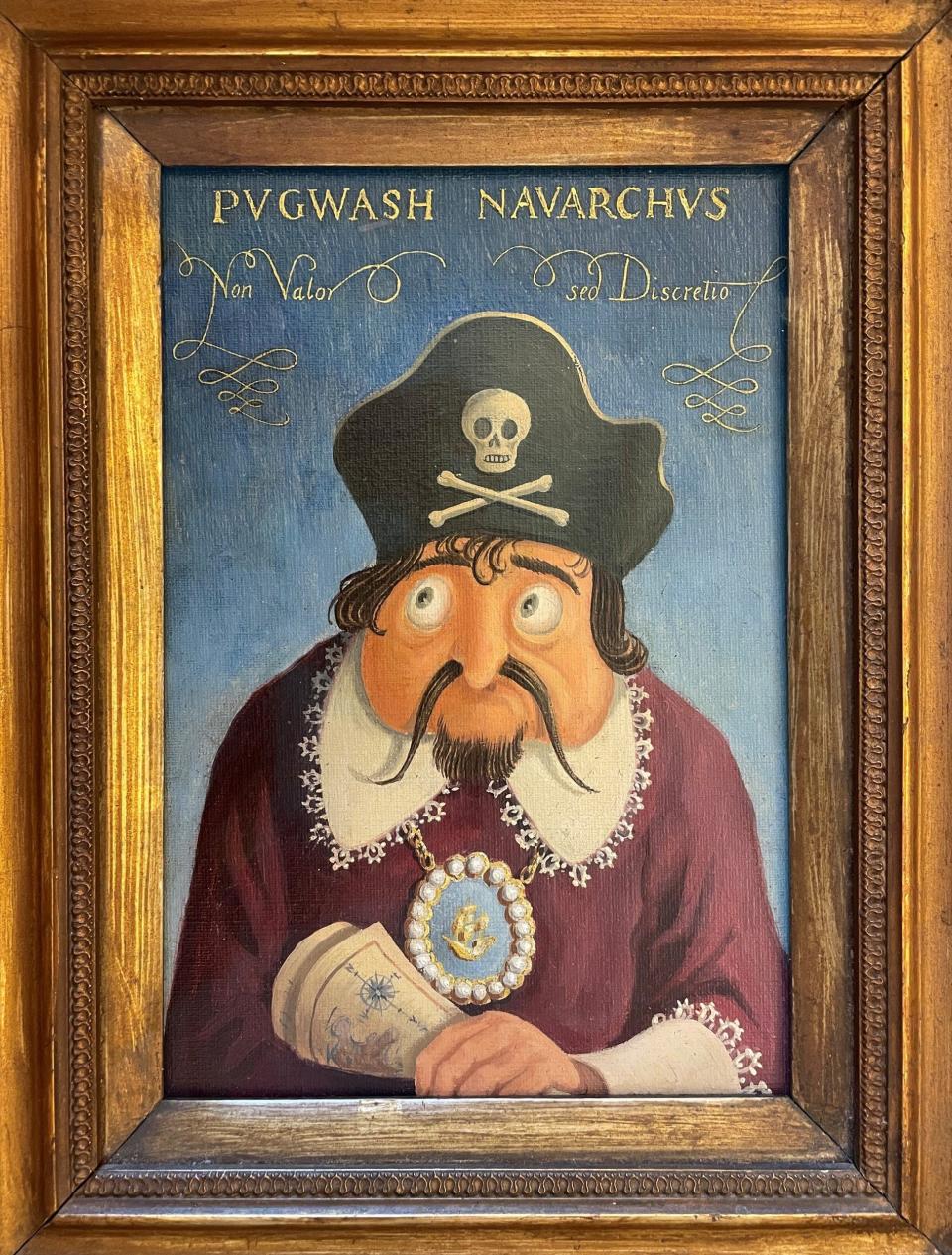 A portrait of the doughy, bungling Captain Pugwash - Isabel Ryan