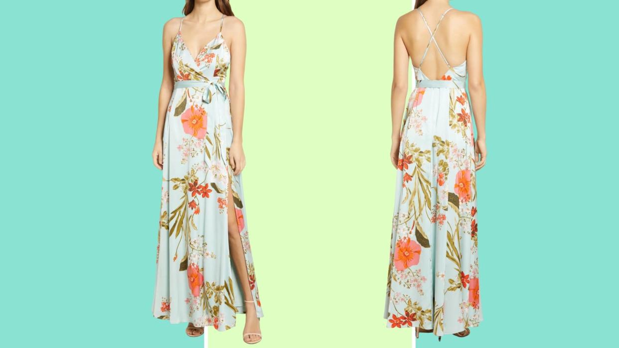 A floral dress by Nordstrom.