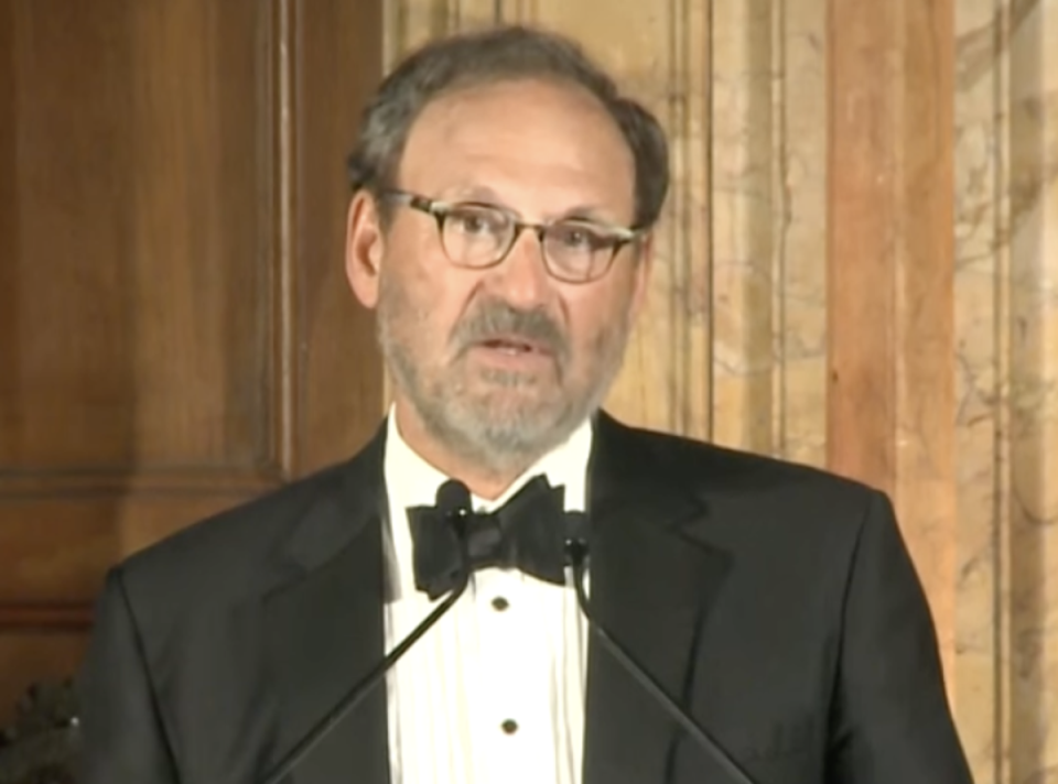 Justice Samuel Alito mocked global criticism of his Roe v Wade ruling in a speech to the 2022 Religious Liberty Summit at the Notre Dame Law School in Rome (Notre Dame Law School/YouTube)