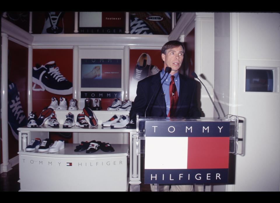 With his red, white and blue logo, Tommy's fashion brand screams "American icon." He's been honored by the fashion establishment (awarded the CFDA's Menswear Designer of the Year in 1995) but has more importantly seeped his way into the American zeitgeist as one of the country's most recognizable fashion brands.    (Time & Life Pictures photo)