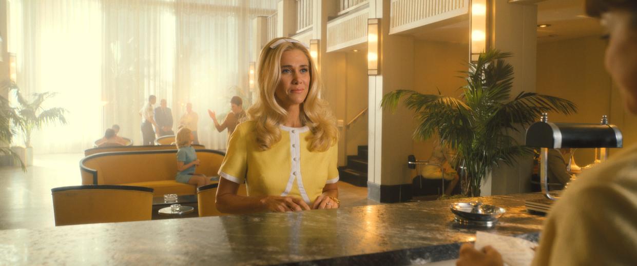 Kristen Wiig as Maxine Dellacorte in "Palm Royale" on Apple TV+.