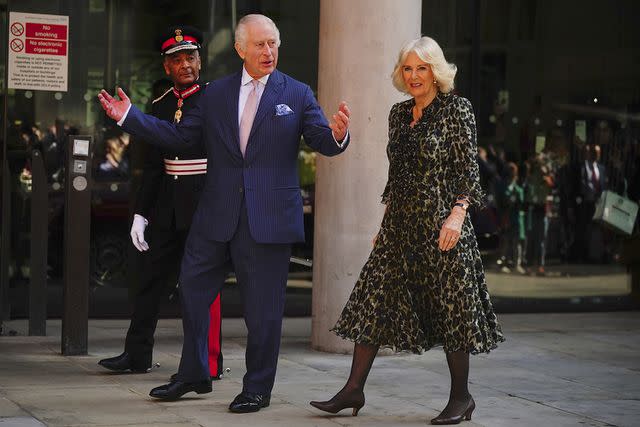 <p>Press Association via AP Images</p> King Charles and Queen Camilla visit University College Hospital in London