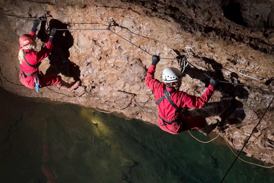 12) Try caving in Somerset