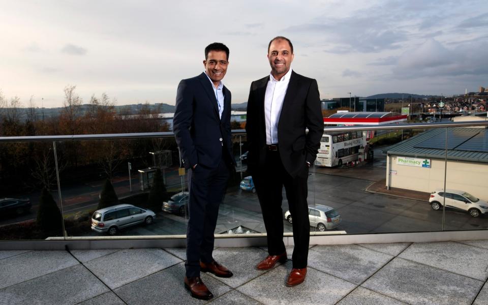 EG Group founders Mohsin, left, and Zuber Issa - Jon Super