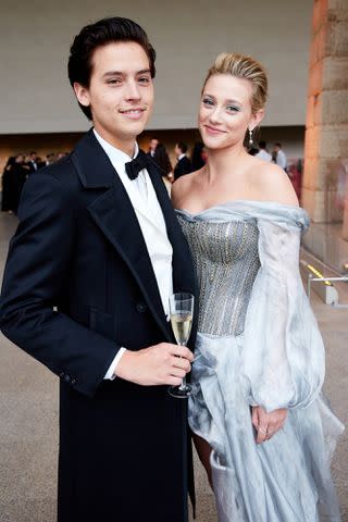 <p>Taylor Jewell/Getty </p> Lili Reinhart and Cole Sprouse at the 2018 Met Gala