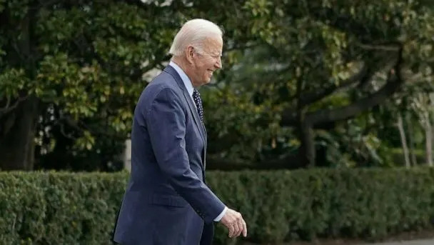 PHOTO: President Joe Biden walks to Marine One on the South Lawn of the White House in Washington on his way to Walter Walter Reed National Military Medical Center, Feb. 16, 2023, for an annual physical exam. (Mandel Ngan/AFP via Getty Images)