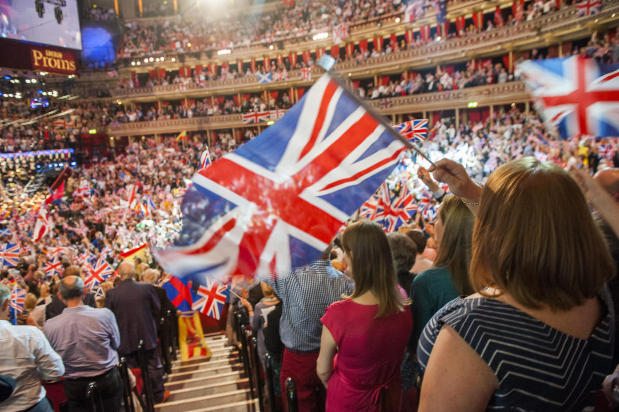 File photo dated 13/9/2014 of members of the audience during the Last Night of the Proms at the Royal Albert Hall, London. The BBC risked a fresh row after announcing that traditional favourites such as Land Of Hope And Glory will be performed without lyrics at the Proms.