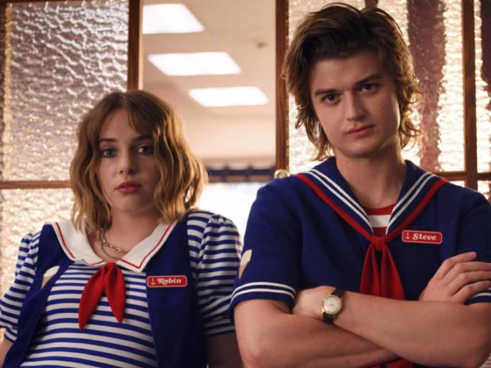 Maya Hawke, left, and Joe Keery are two cast members returning for Netflix series "Stranger Things 4."