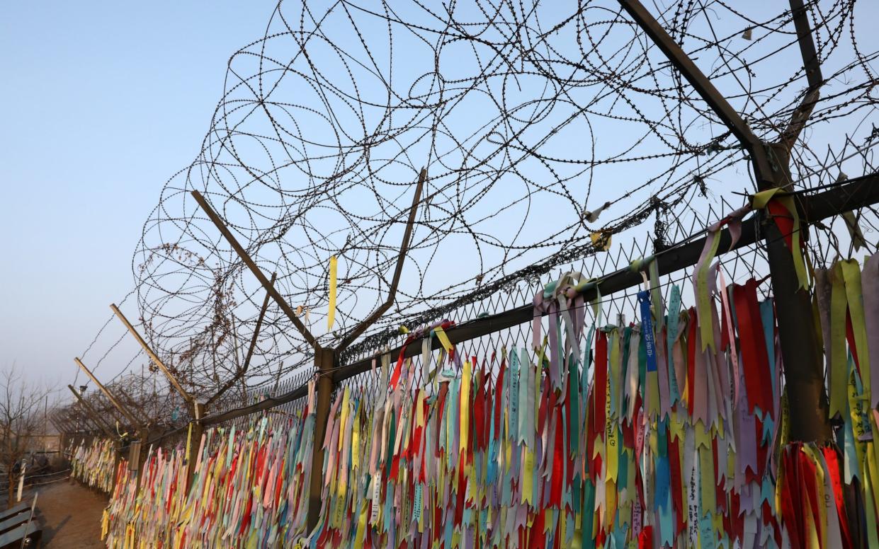 The border zone between North and South is protected by barbed wire and minefields - Chung Sung-jun/Getty Images