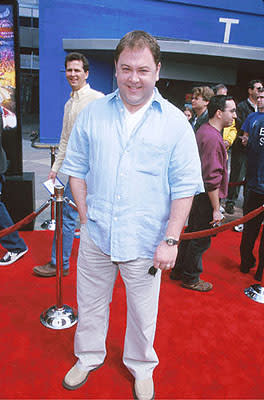 Mark Addy keeps The Full Monty in check at the Universal Studios Cinema premiere of Universal's The Flintstones In Viva Rock Vegas in Los Angeles