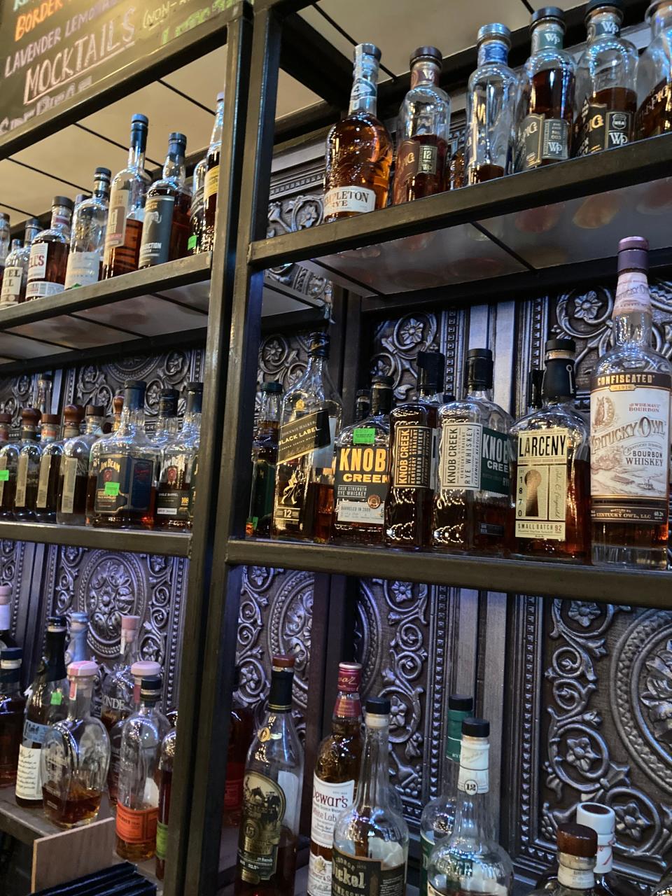 The Blind Elephant in downtown Wilmington carries more than 100 different bourbons and whiskeys.