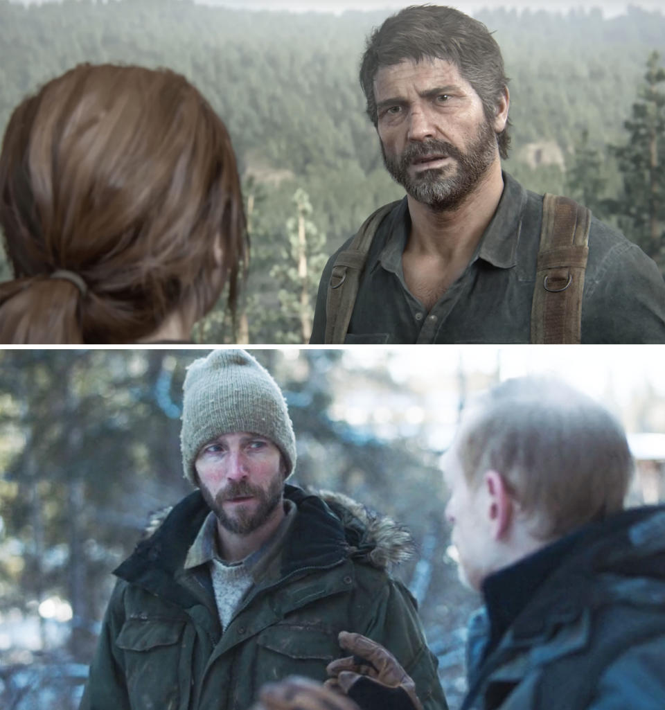 Screen grabs from "The Last of Us"