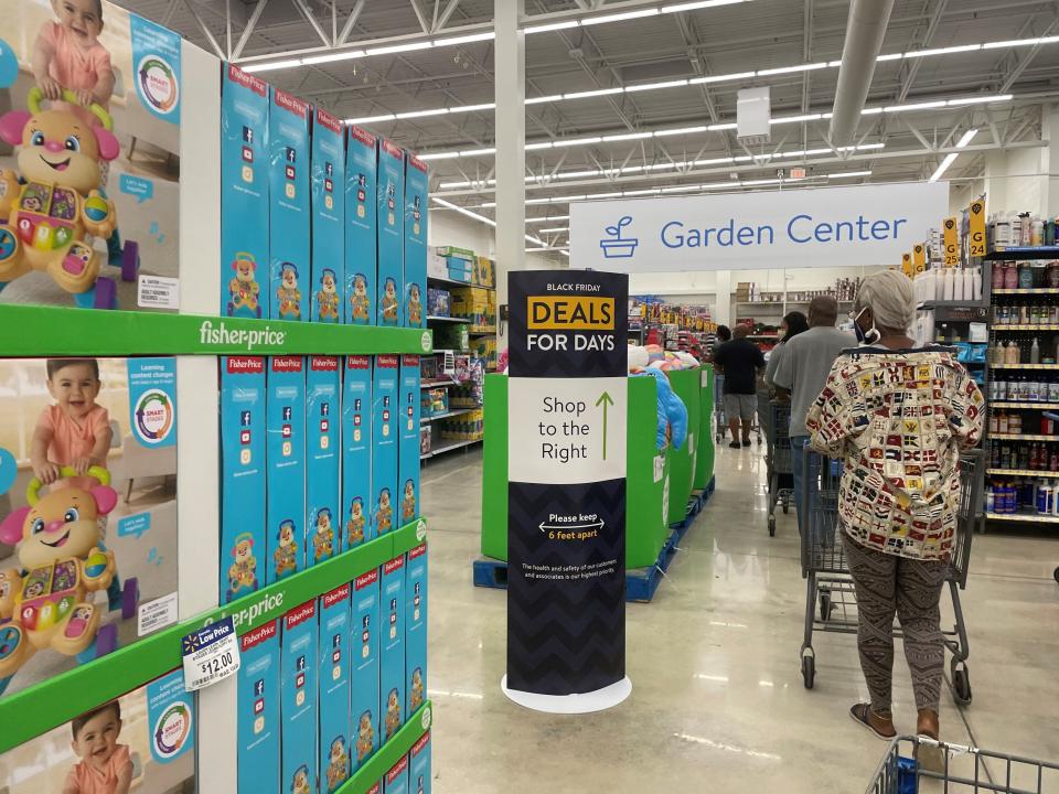 Walmart stores open at 5 a.m. local time on Black Friday.