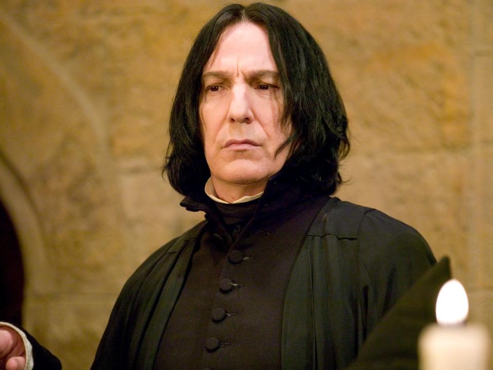 Alan Rickman as Severus Snape in Hogwarts