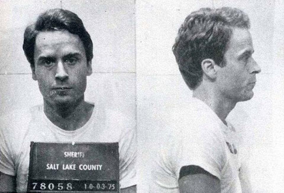 Ted Bundy, Black and White, Mug Shot,