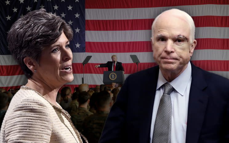 Sens. McCain and Ernst, both veterans, oppose Trump’s ban on transgender military service