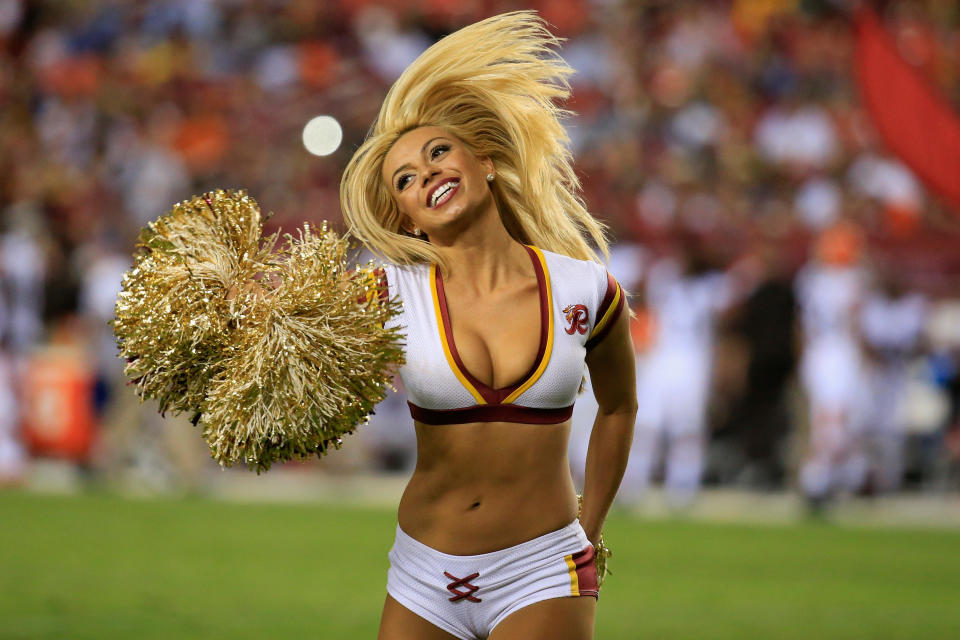 Redskins cheerleaders faced horrible circumstances. Pic: Getty