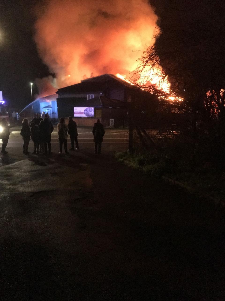 The fire ripped through the hotel in the middle of the night (Picture: PA)