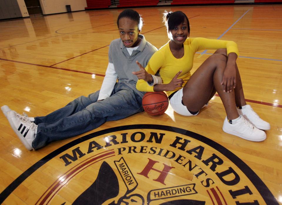 The Dyer twins both claim to be "number one" in their long-standing sibling rivalry. Marion Harding seniors' Shawn and Shawnta' Dyer completed their stellar high school basketball careers during the 2010 Division I tournament season. Both are part of the 30th induction class for the Marion Harding High School Athletic Hall of Fame.