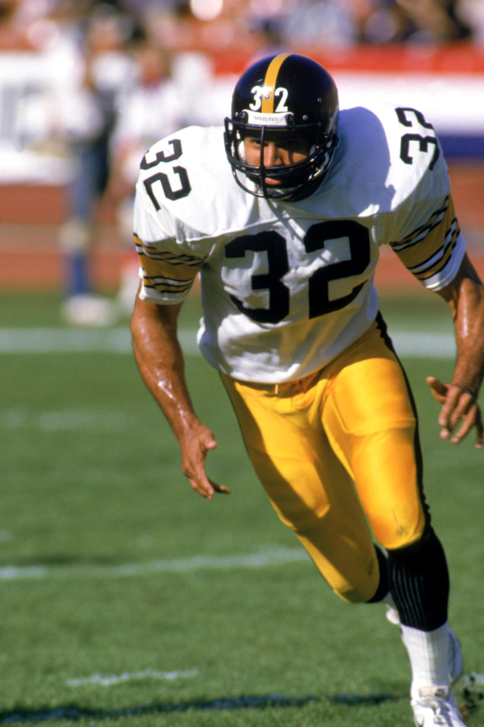 Franco Harris Wearing Pittsburgh Steelers Jersey
