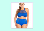 <p><a rel="nofollow noopener" href="http://www.alwaysforme.com/plus-size-swimwear/bikinis/la-blanca-all-meshed-up-crop-plus-size-bikini-top-7aq74w" target="_blank" data-ylk="slk:Top;elm:context_link;itc:0;sec:content-canvas" class="link ">Top</a>, $99, and <a rel="nofollow noopener" href="http://www.alwaysforme.com/la-blanca-all-meshed-up-plus-size-swim-brief-7aq90w" target="_blank" data-ylk="slk:bottom;elm:context_link;itc:0;sec:content-canvas" class="link ">bottom</a>, $71; Always For Me Swim. </p>