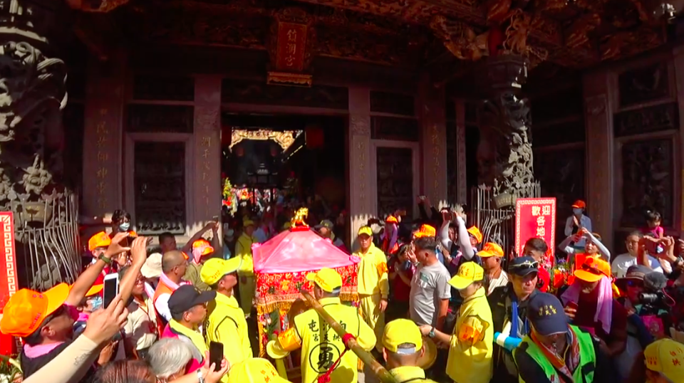 白沙屯媽祖停駕大甲鎮瀾宮。（圖／翻攝自白沙屯媽祖網路電視台）