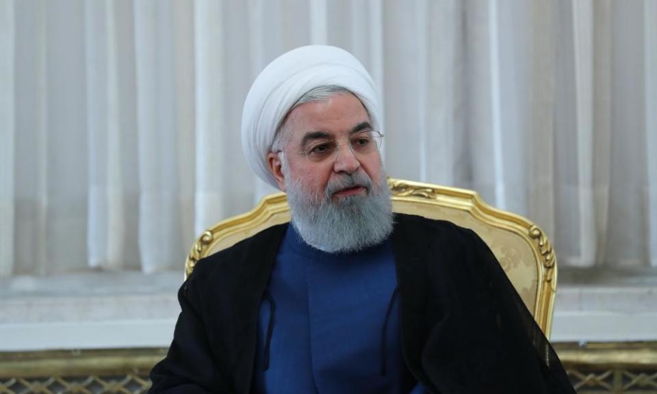 The Iranian president Hassan Rouhani