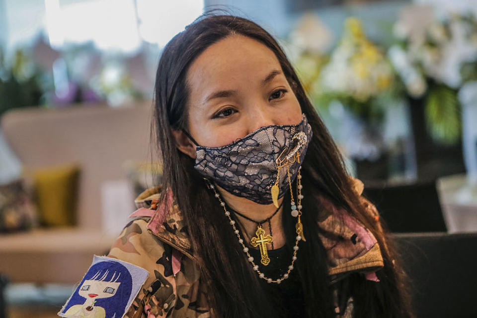 Contemporary artist, Poesy Liang speaks to Malay Mail at Xiao En Centre in Cheras, Kuala Lumpur May 15, 2021. ― Picture by Hari Anggara