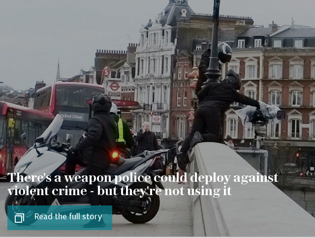 There's a weapon police could deploy against violent crime - but they're not using it