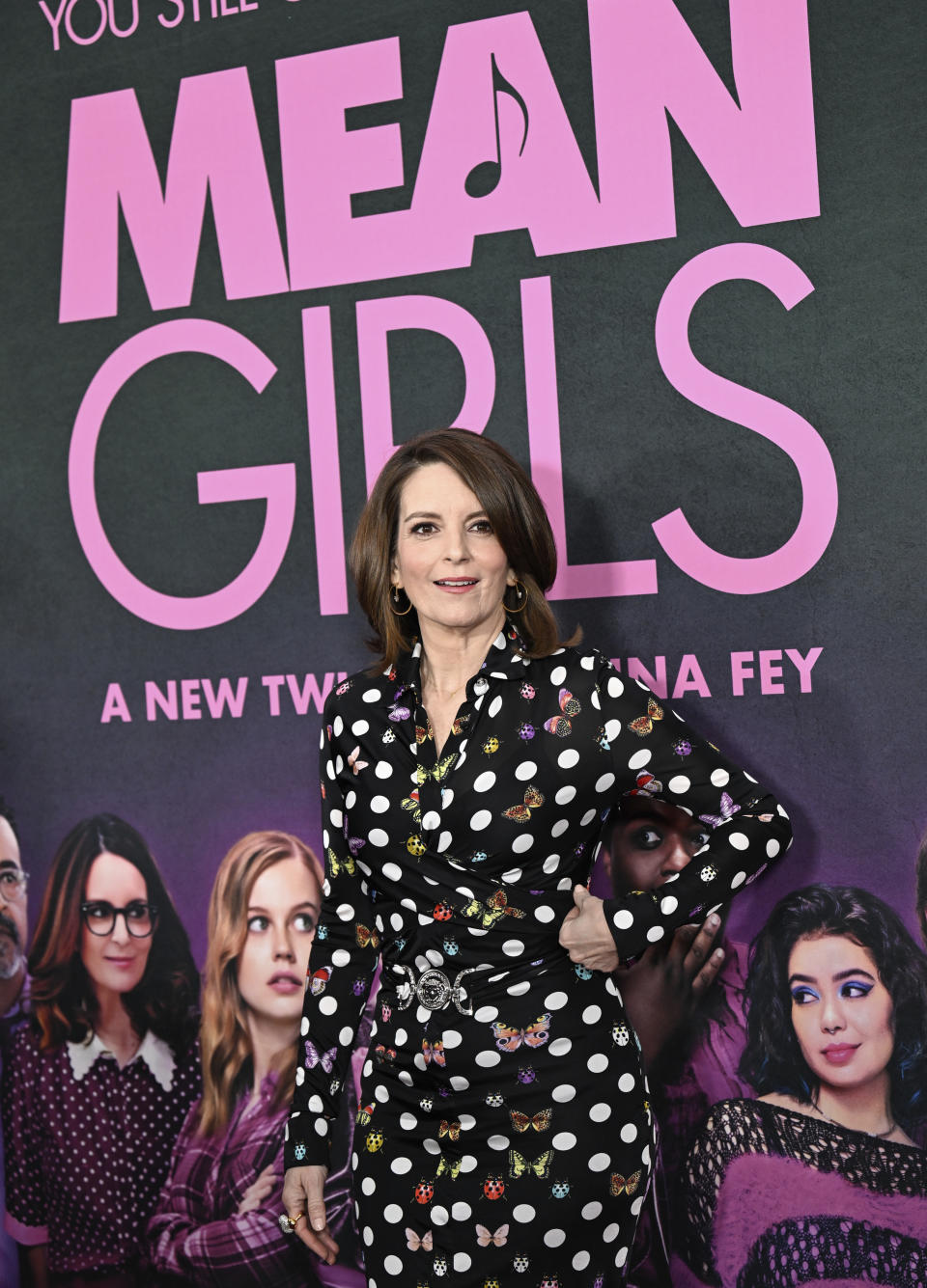 Writer-producer Tina Fey attends the world premiere of "Mean Girls" at AMC Lincoln Square on Monday, Jan. 8, 2024, in New York. (Photo by Evan Agostini/Invision/AP)
