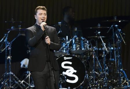 Recording artist Sam Smith performs during KIIS FM's Jingle Ball 2014 at Staples Center in Los Angeles, California December 5, 2014. REUTERS/Mario Anzuoni